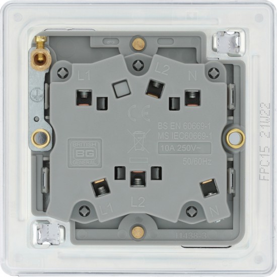 BG Nexus FP Fan Isolator Switch-P/Chrome (FPC15)