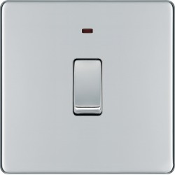BG Nexus FP 20amp DP Switch/Neon-P/Chrome (FPC31)