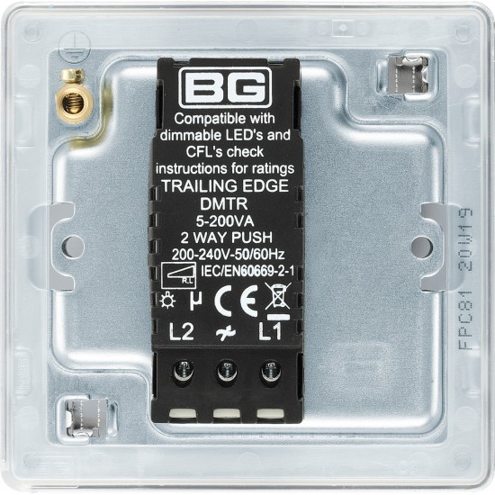 BG Nexus FP 1G Dimmer Switch P/P 400w-(FPC81P)