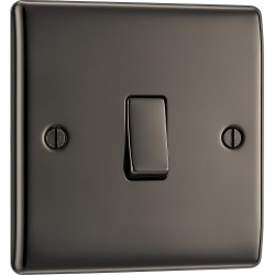 BG Nexus Black Nickel 1 Gang 2 Way Switch