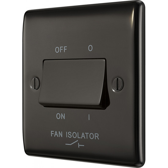 BG Nexus Black Nickel Fan Isolator Switch