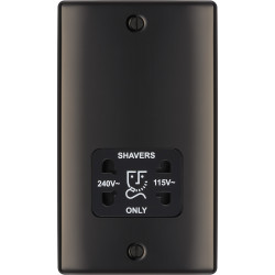 BG Nexus Black Nickel Shaver Socket