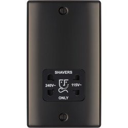 BG Nexus Black Nickel Shaver Socket