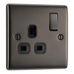BG Nexus Interruttori Di Metallo & Sockets-NICHEL NERO - Foto 5