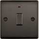 BG Nexus Black Nickel 20amp DP Switch/Neon
