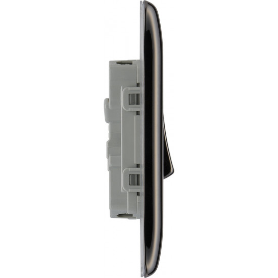 BG Nexus Black Nickel 2 Gang 2 Way Switch BG Nexus Black Nickel 2 Gang 2 Way Switch