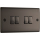 BG Nexus Black Nickel 4 Gang 2 Way Switch