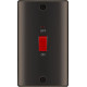 BG Nexus Black Nickel 45A DP Switch/Neon 2G