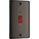 BG Nexus Black Nickel 45A DP Switch/Neon 2G BG Nexus Black Nickel 45A DP Switch/Neon 2G