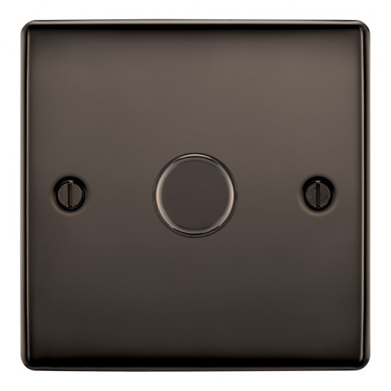 BG Nexus Black Nickel 1G Dimmer Switch P/P 400w BG Nexus Black Nickel 1G Dimmer Switch P/P 400w