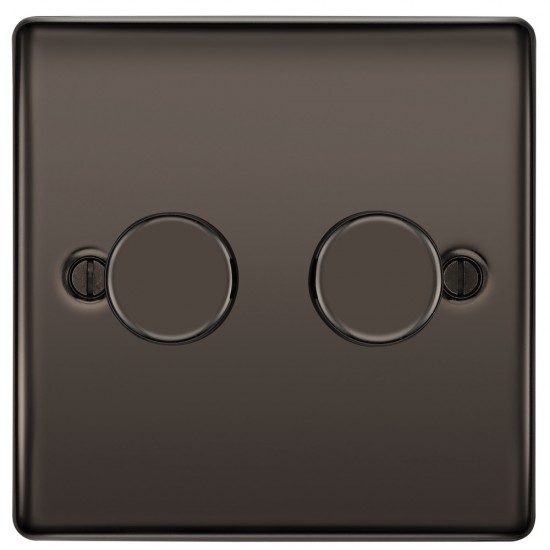 BG Nexus Black Nickel 2G Dimmer Switch P/P 400w