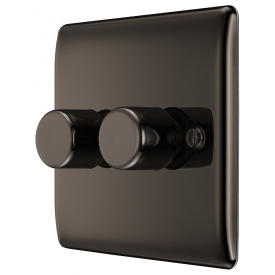 BG Nexus Black Nickel 2G Dimmer Switch P/P 400w