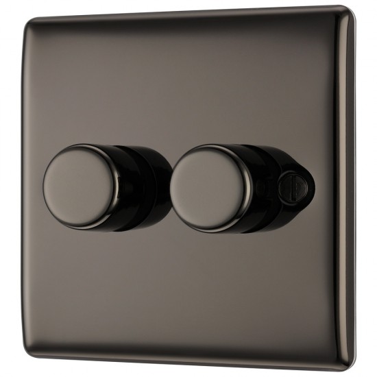 BG Nexus Black Nickel 2G Dimmer Switch P/P 400w