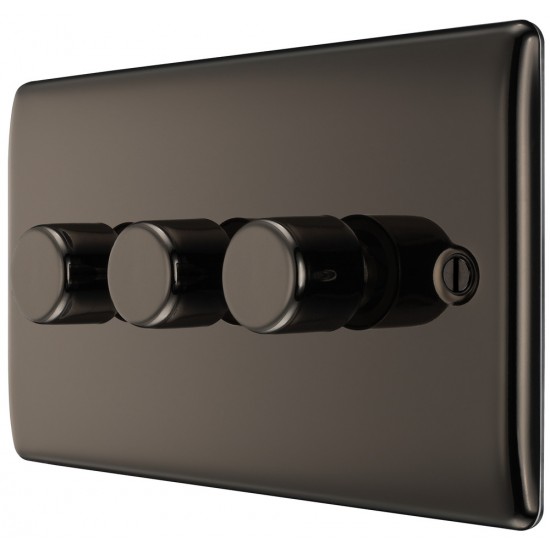 BG Nexus Black Nickel 3G Dimmer Switch P/P 400w