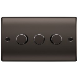 BG Nexus Black Nickel 3G Dimmer Switch P/P 400w