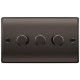 BG Nexus Black Nickel 3G Dimmer Switch P/P 400w