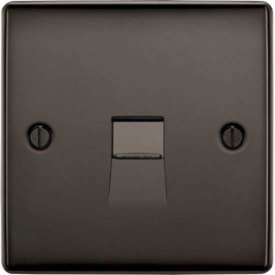 BG Nexus Black Nickel Master Telephone Socket