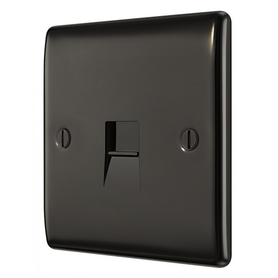 BG Nexus Black Nickel Master Telephone Socket