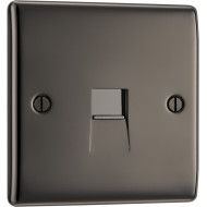 BG Nexus Black Nickel Master Telephone Socket