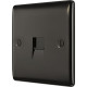 BG Nexus Black Nickel Slave Telephone Socket