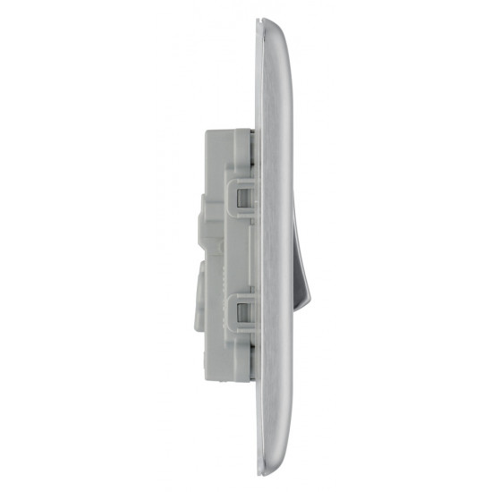 BG Nexus Brushed Steel Intermediate Switch