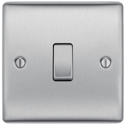 BG Nexus Brushed Steel Intermediate Switch