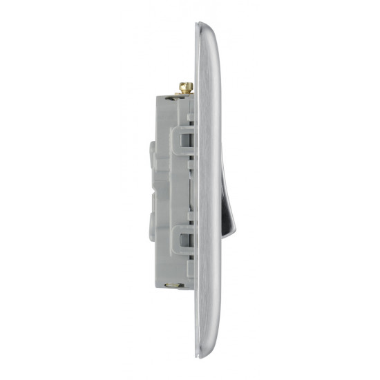 BG Nexus Brushed Steel Fan Isolator Switch BG Nexus Brushed Steel Fan Isolator Switch