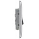 BG Nexus Brushed Steel 2 Gang 2 Way Switch BG Nexus Brushed Steel 2 Gang 2 Way Switch
