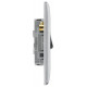 BG Nexus Brushed Steel 4 Gang 2 Way Switch BG Nexus Brushed Steel 4 Gang 2 Way Switch
