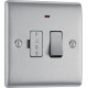 BG Nexus Brushed Steel Switched Spur/LED