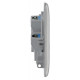 BG Nexus Brushed Steel Unswitched Spur BG Nexus Brushed Steel Unswitched Spur