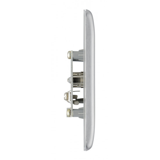 BG Nexus Brushed Steel 1 Gang Co-Axial Socket BG Nexus Brushed Steel 1 Gang Co-Axial Socket