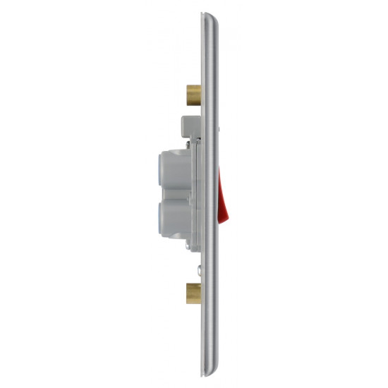 BG Nexus Brushed Steel 45A DP Switch/Neon 2G (Large) BG Nexus Brushed Steel 45A DP Switch/Neon 2G (Large)