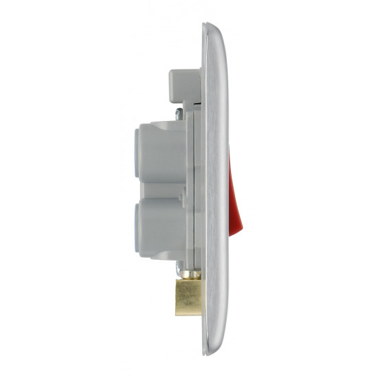 BG Nexus Brushed Steel 45A DP Switch/Neon 1G (Small) BG Nexus Brushed Steel 45A DP Switch/Neon 1G (Small)
