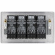BG Nexus Brushed Steel 4G Dimmer Switch P/P 400w