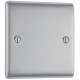 BG Nexus Brushed Steel 1 Gang Blank BG Nexus Brushed Steel 1 Gang Blank