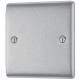 BG Nexus Brushed Steel 1 Gang Blank