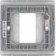 BG Nexus 1G 1 Module Euro Plate Brushed Steel