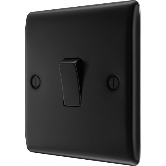 BG Nexus Matt Black 1 Gang 2 Way Switch