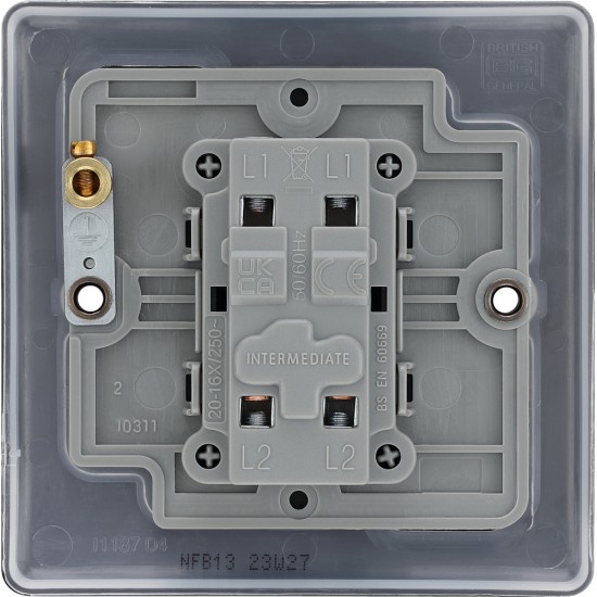 BG Nexus Matt Black Intermediate Switch