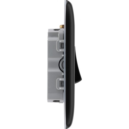 BG Nexus Matt Black Fan Isolator Switch