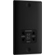 BG Nexus Matt Black Shaver Socket BG Nexus Matt Black Shaver Socket