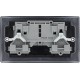 BG Nexus Matt Black 2G Switched Socket