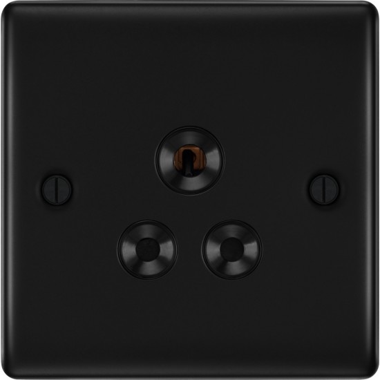 BG Nexus Matt Black 1G 5amp Socket BG Nexus Matt Black 1G 5amp Socket