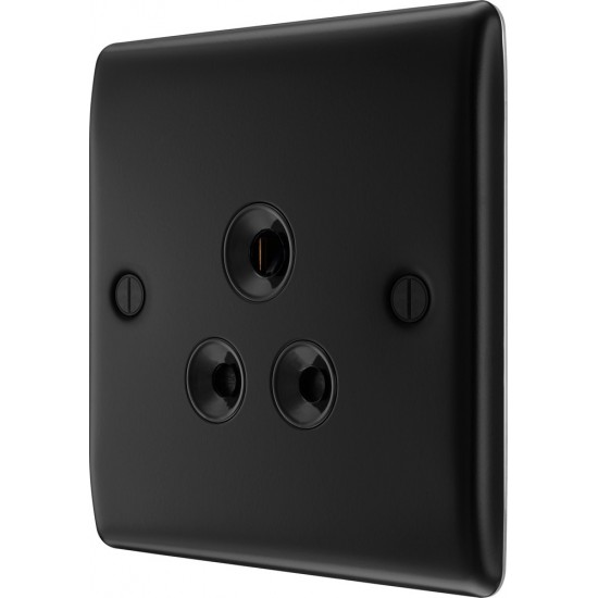 BG Nexus Matt Black 1G 5amp Socket