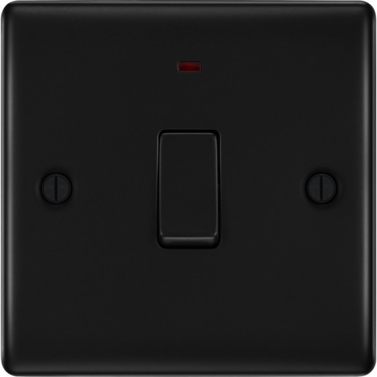 BG Nexus Matt Black 20amp DP Switch/Neon BG Nexus Matt Black 20amp DP Switch/Neon