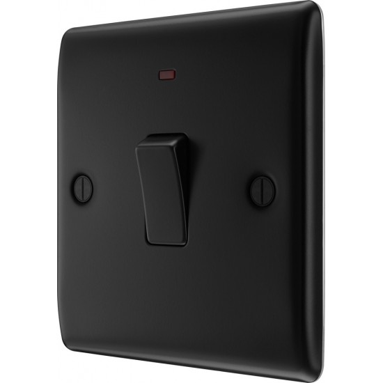 BG Nexus Matt Black 20amp DP Switch/Neon BG Nexus Matt Black 20amp DP Switch/Neon