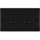 BG Nexus Matt Black 4 Gang 2 Way Switch