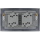 BG Nexus Matt Black 4 Gang 2 Way Switch