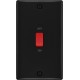 BG Nexus Matt Black 45A DP Switch/Neon 2G